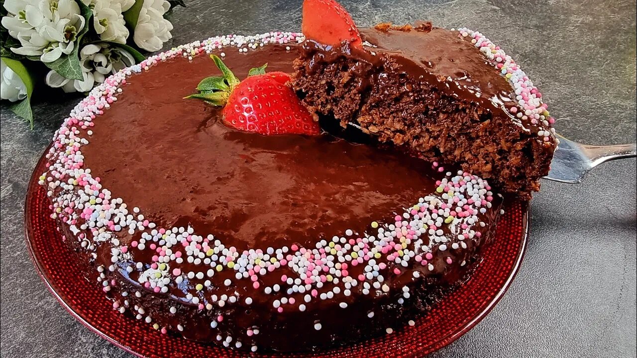 Juicy cake! No flour, no oatmeal, no butter, no sugar!