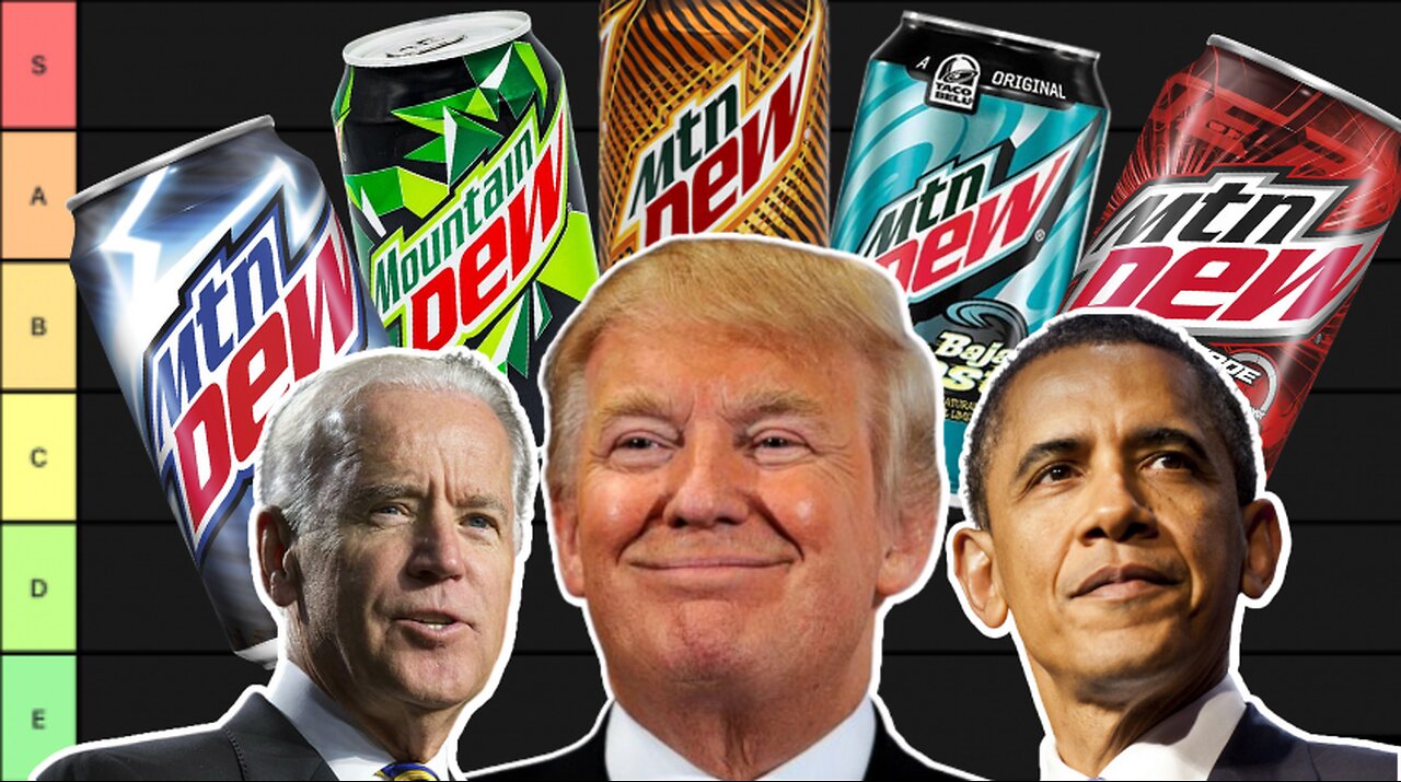 U.S. Presidents Make a Mountain DEW Tier List | (Trump, Obama, Biden)