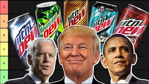 U.S. Presidents Make a Mountain DEW Tier List | (Trump, Obama, Biden)