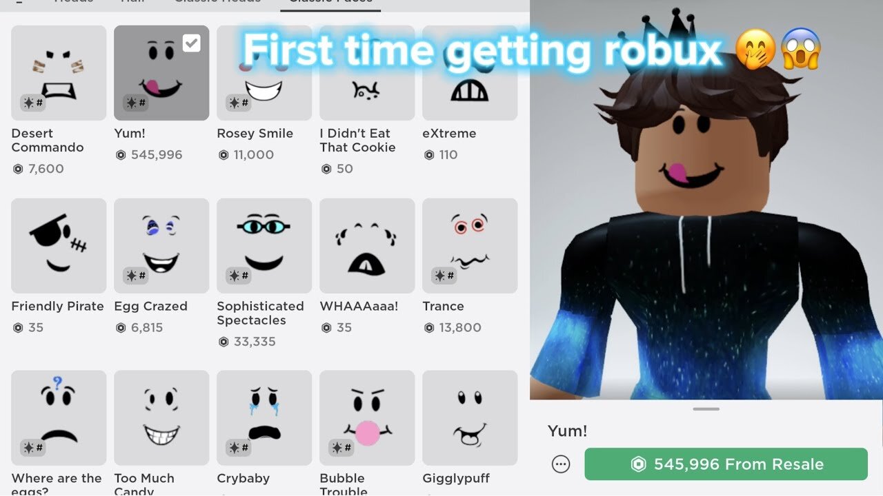 DAD’S FIRST TIME GETTING ROBUX!