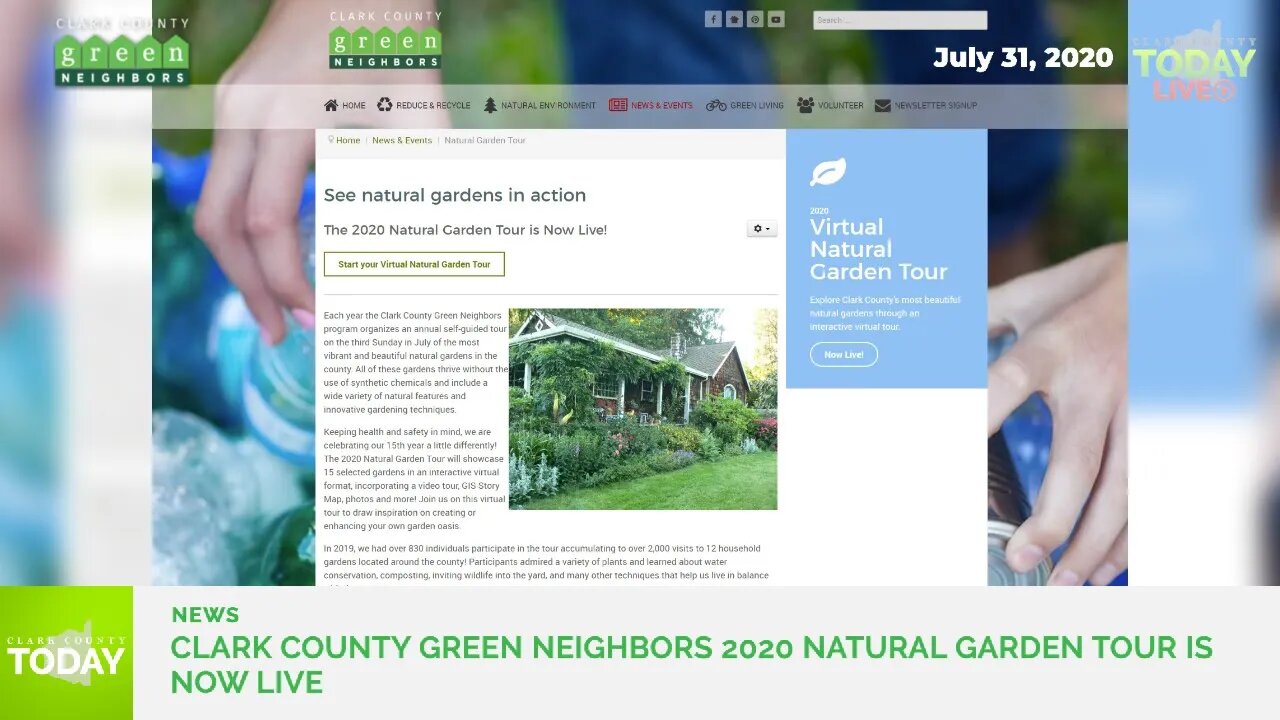 Clark County Green Neighbors 2020 Natural Garden Tour is Now Live