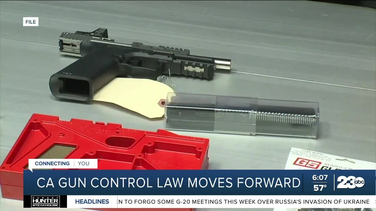California gun control law moves forward, targets ghost guns
