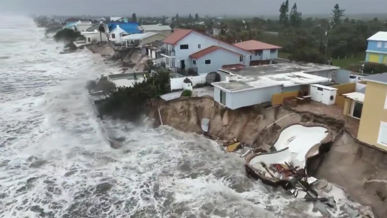 TS Nicole damaged homes in Daytona