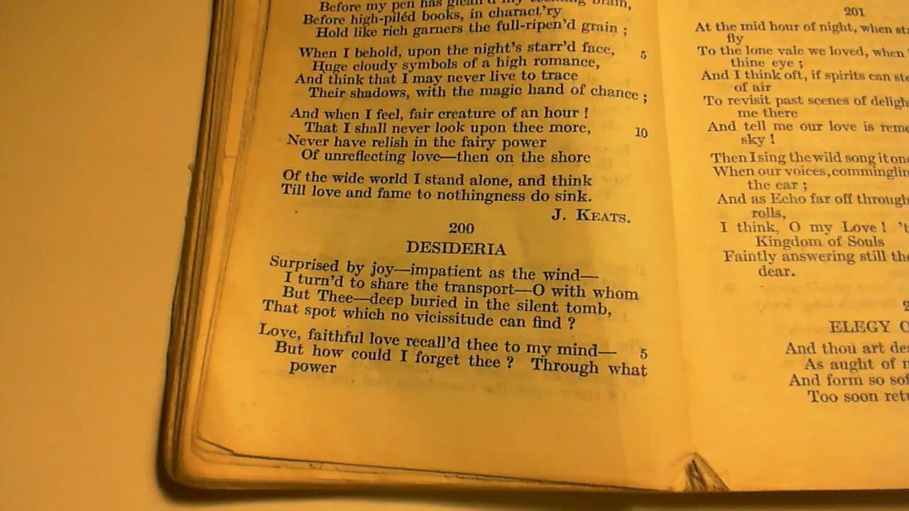 Desideria - W. Wordsworth