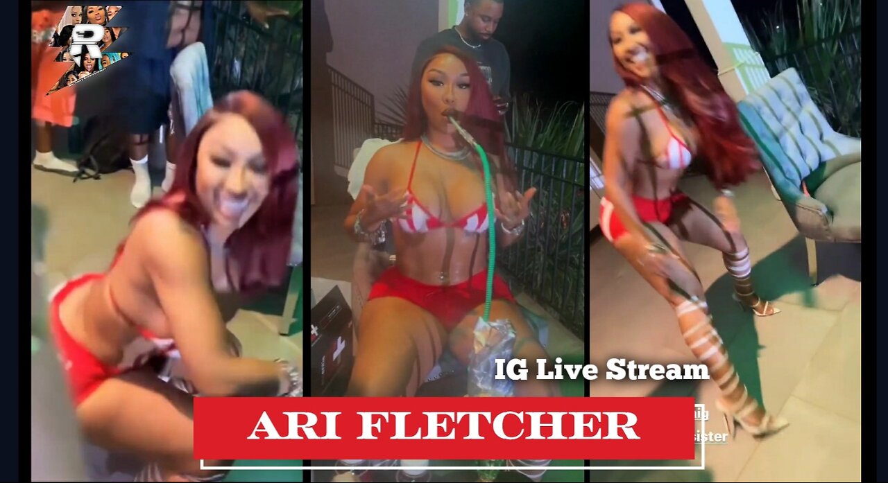 Ari Fletcher Twerking at party