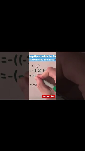 Negative and exponent rule you must know for algebra