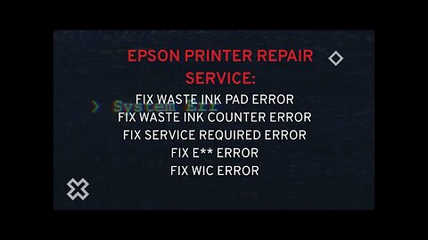 Epson Eco Tank ET Series waste ink pads resets ET 4700