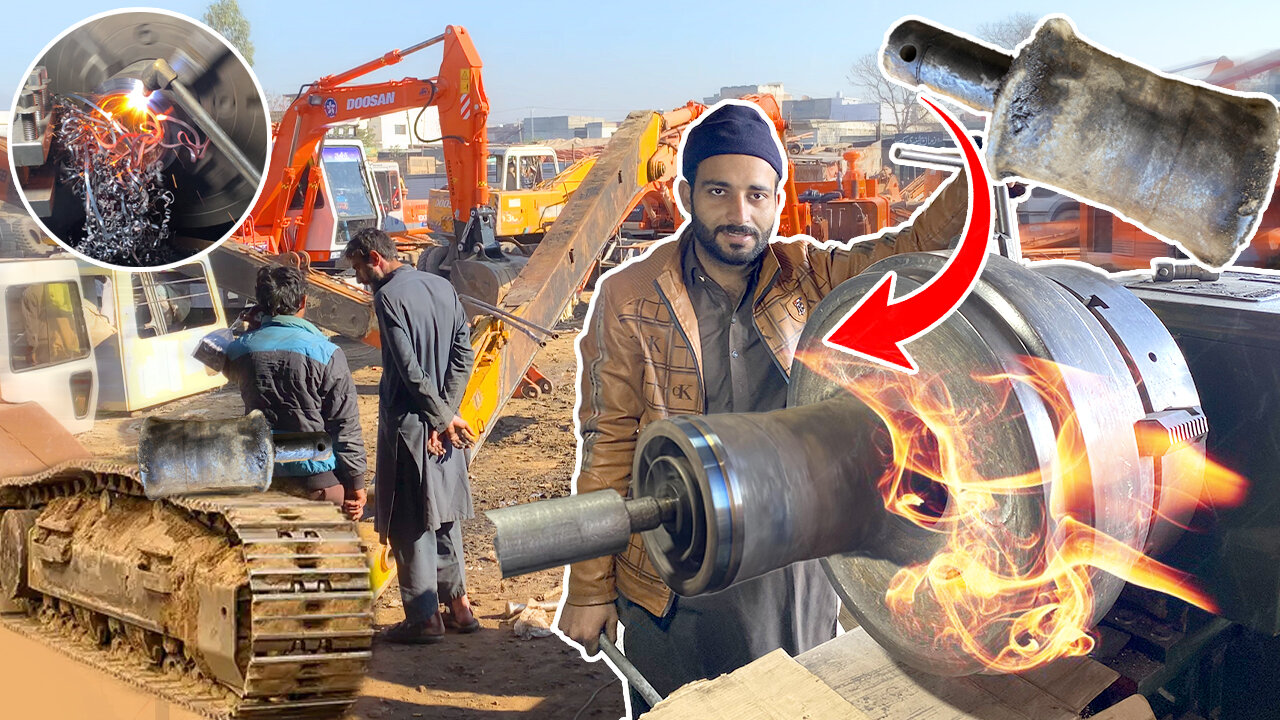 Doosan Excavator Wheel Repair | MacTech Pakistan