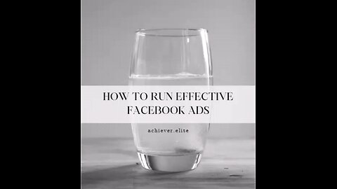 How to run effective Facebook Ads