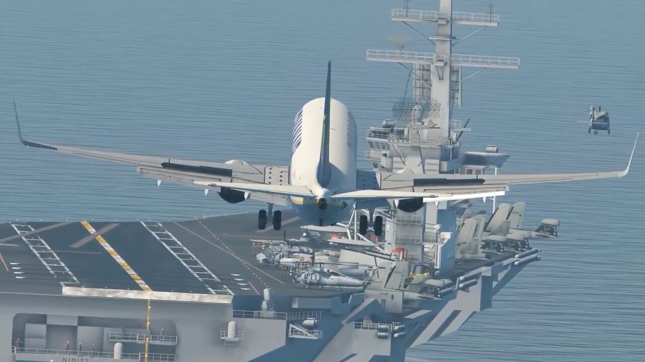 Landing Big Fighter Planes in Aircraft Carrier.