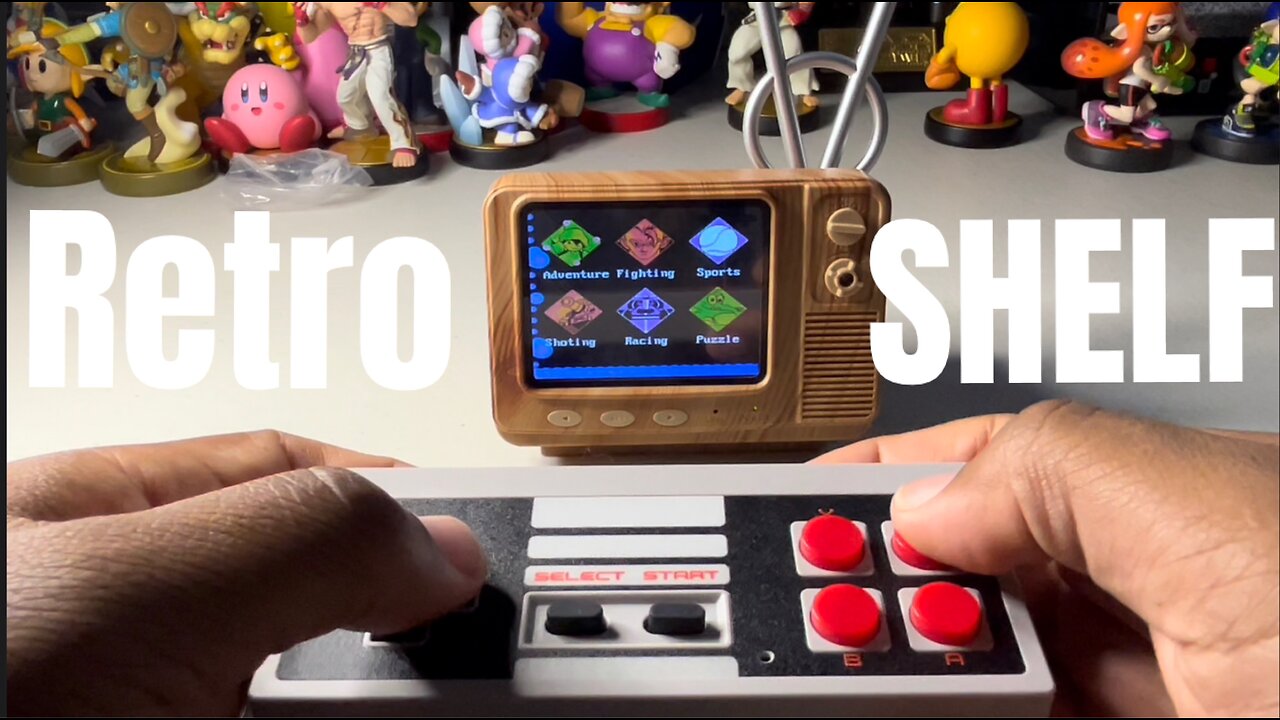 The Retro Shelf Portable Gamig Console Come With a Mini TV! 🤯