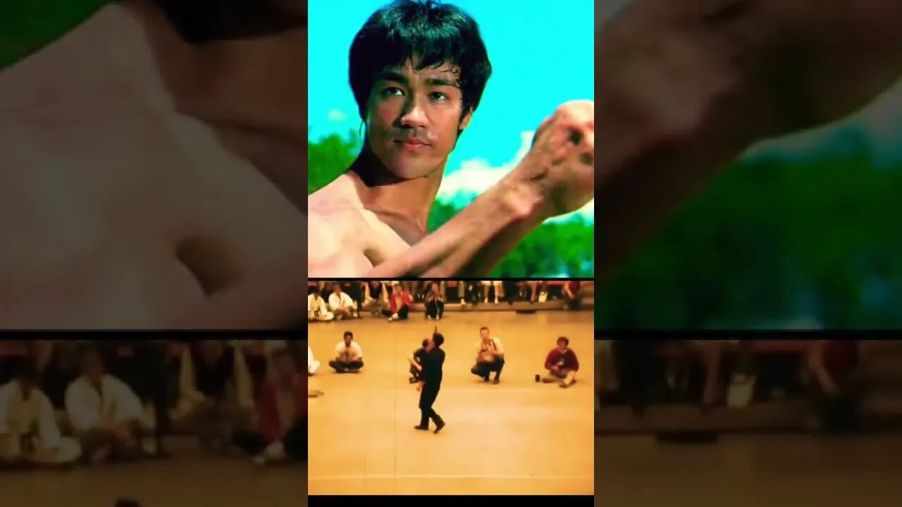 اسلوب #بروسلي في الضغط بإصبعين فقط #brucelee #shorts