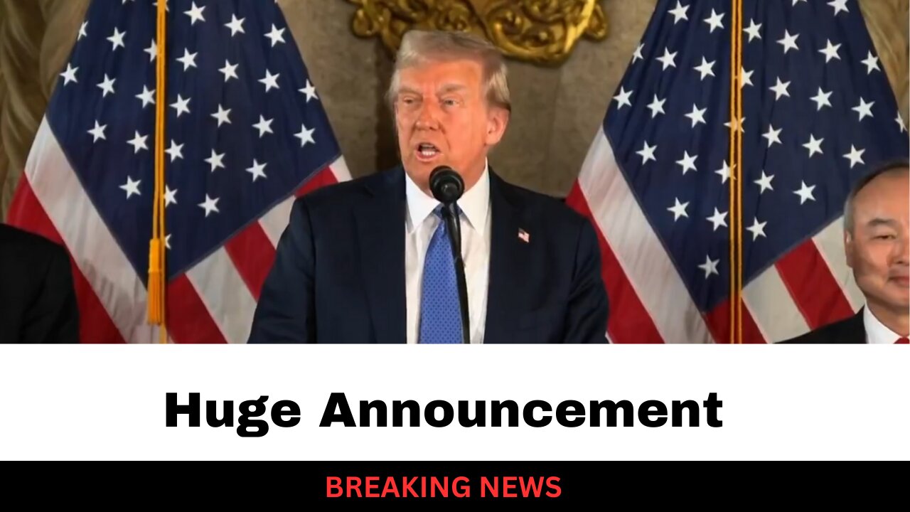 SoftBank CEO, Trump Make Major Announcement