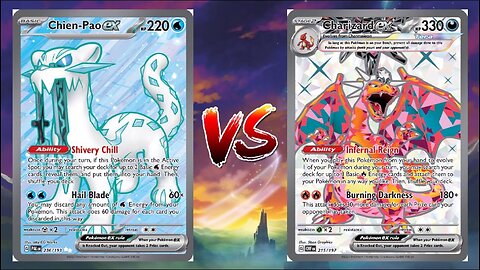 Pokemon TCG Live Chien-Pao EX Baxcalibur VS Charizard EX Pidgeot EX!!