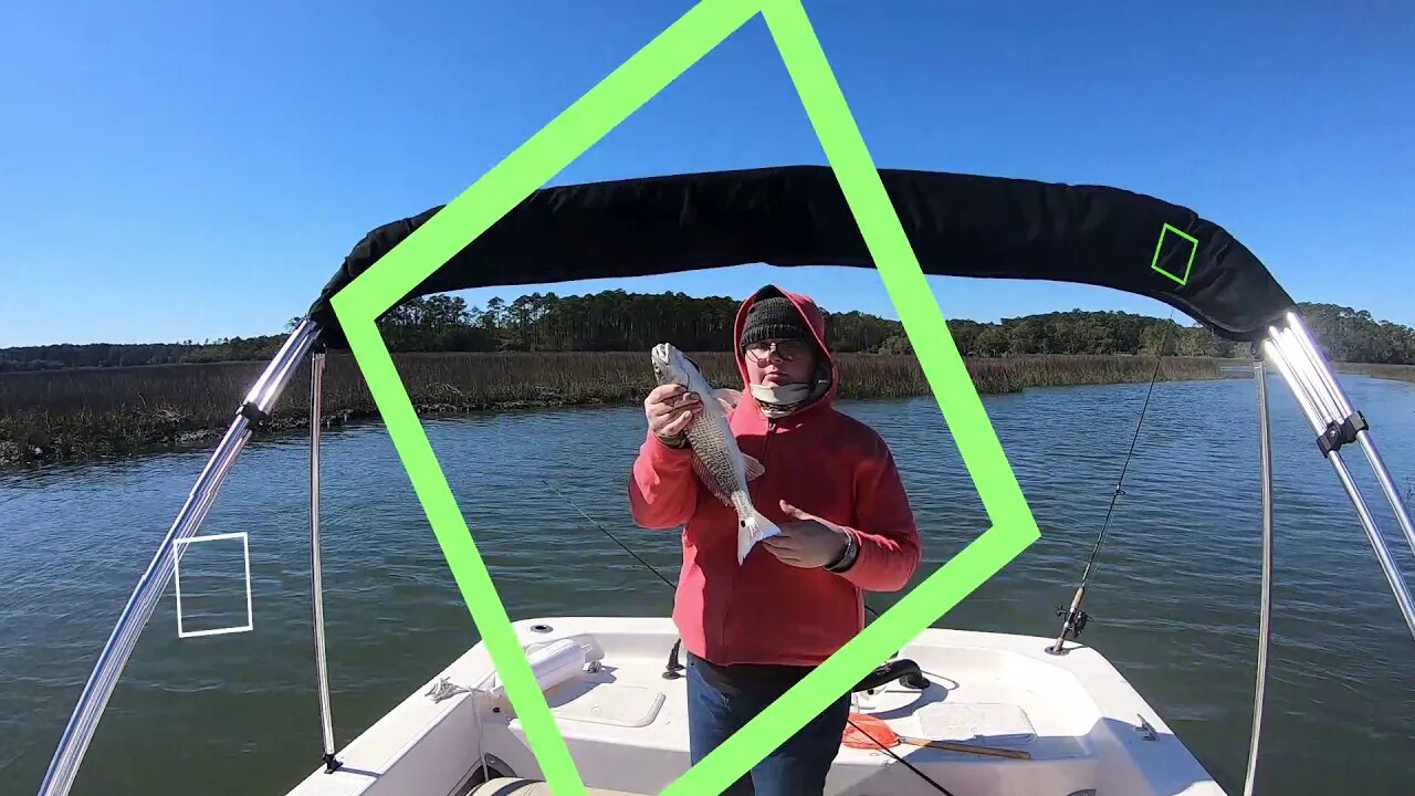 fishing with wife in Beaufort