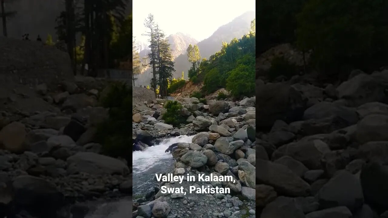 Beautiful Stream of Ice cold water in Beautiful Kalaam Valley, Pakistan. A place to remember