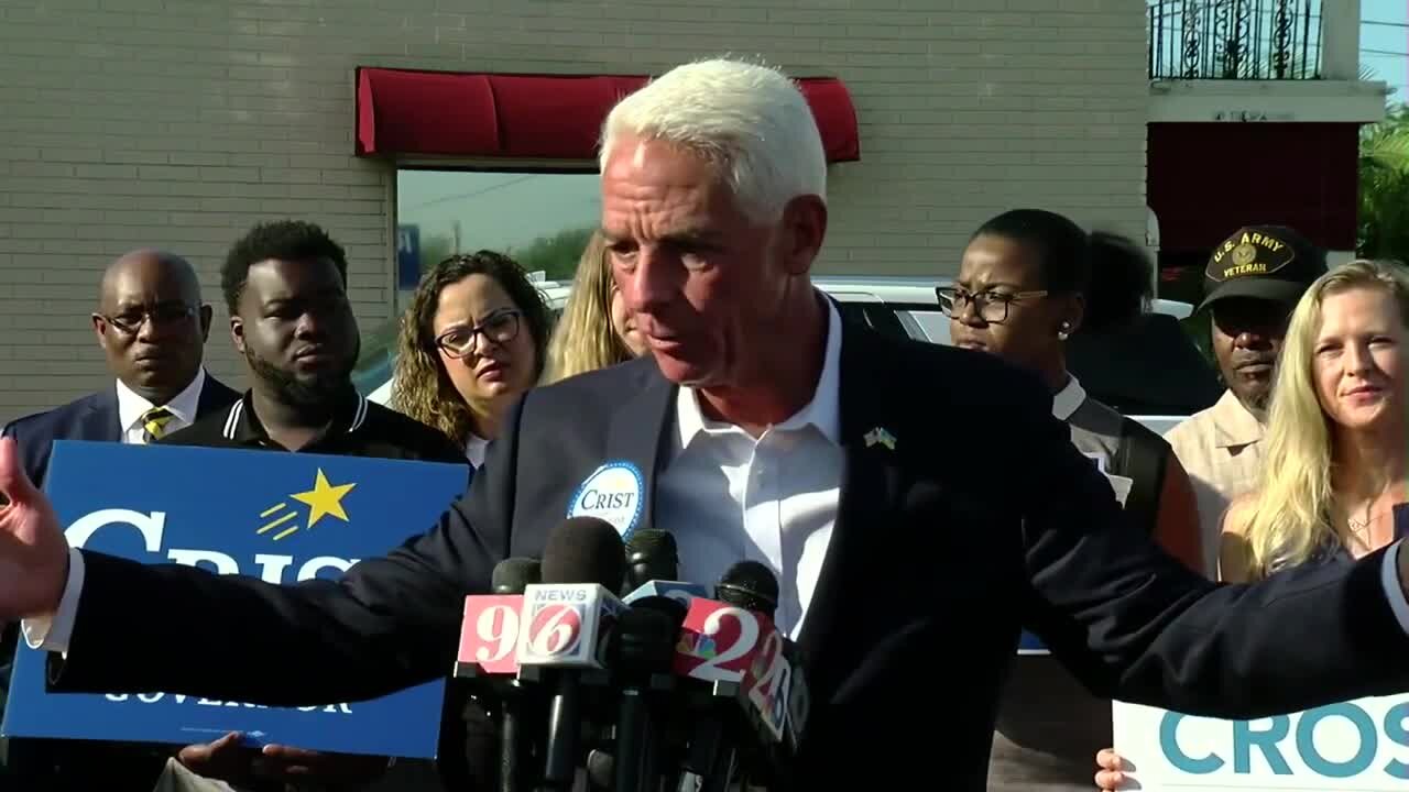 Charlie Crist targets Gov. DeSantis day after primary victory