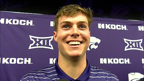 Kansas State Football | Will Howard Postgame Interview | K-State 48, Oklahoma State 0