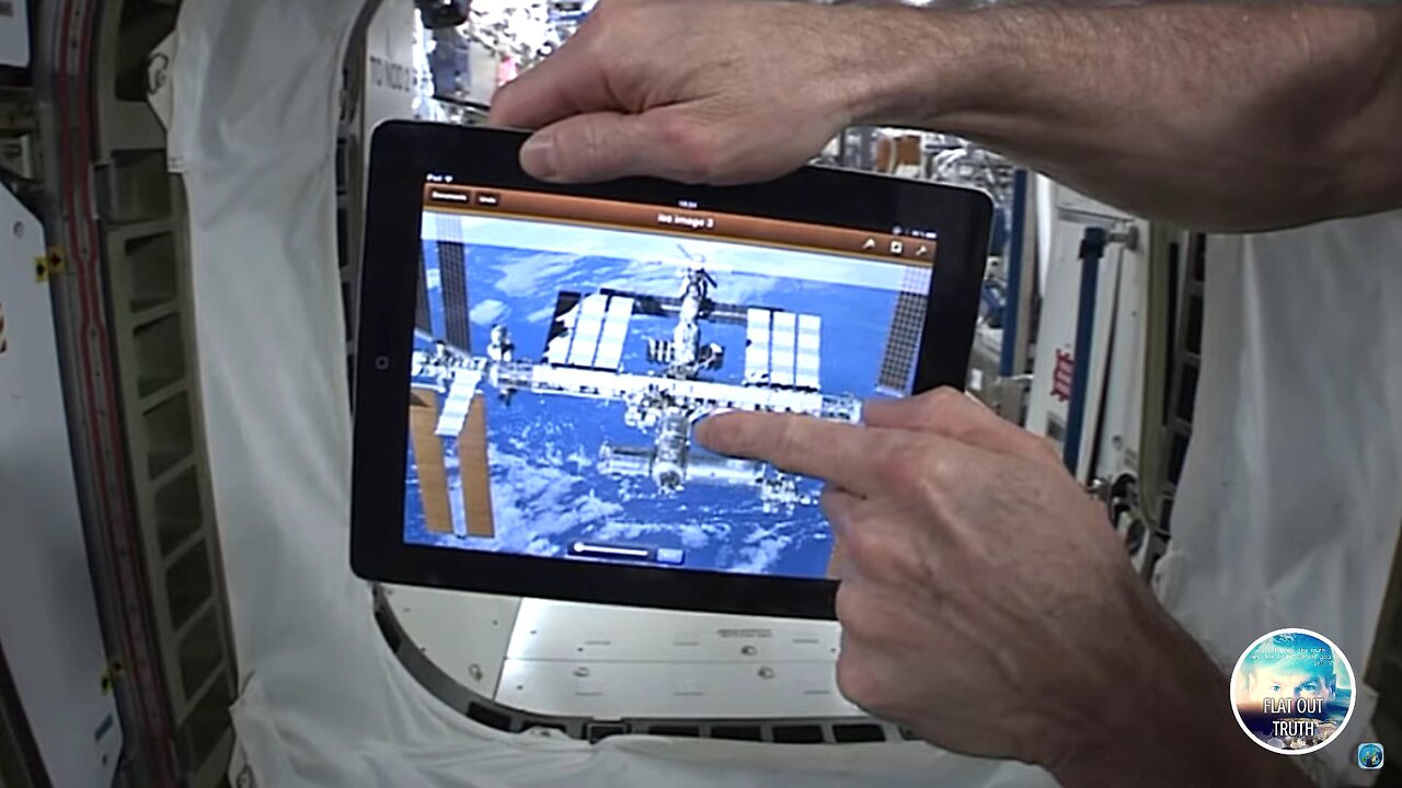 ISS Walk Through, FAKE! Over A Flat Earth! Flat Out Truth, Terry Reicher