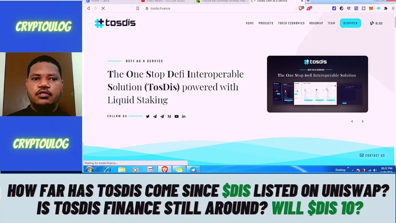 How Far Has TosDis Come Since $DIS Listed On Uniswap? Is Tosdis Finance Still Around? Will $DIS 10?