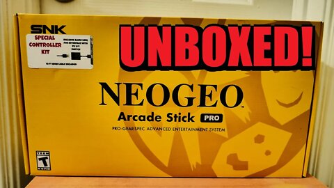 Unboxing the Neo Geo Arcade Stick Pro!