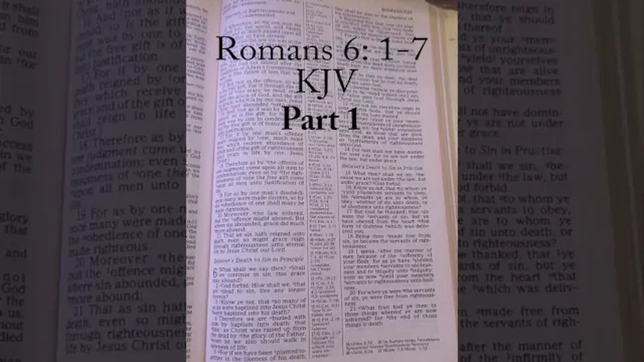 Living Free from Sin Part 1#shorts #romans #wordofgod #wordsofwisdom #truth #christianity #kjv