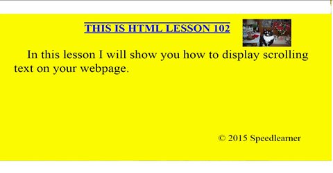 HTML Lesson 102