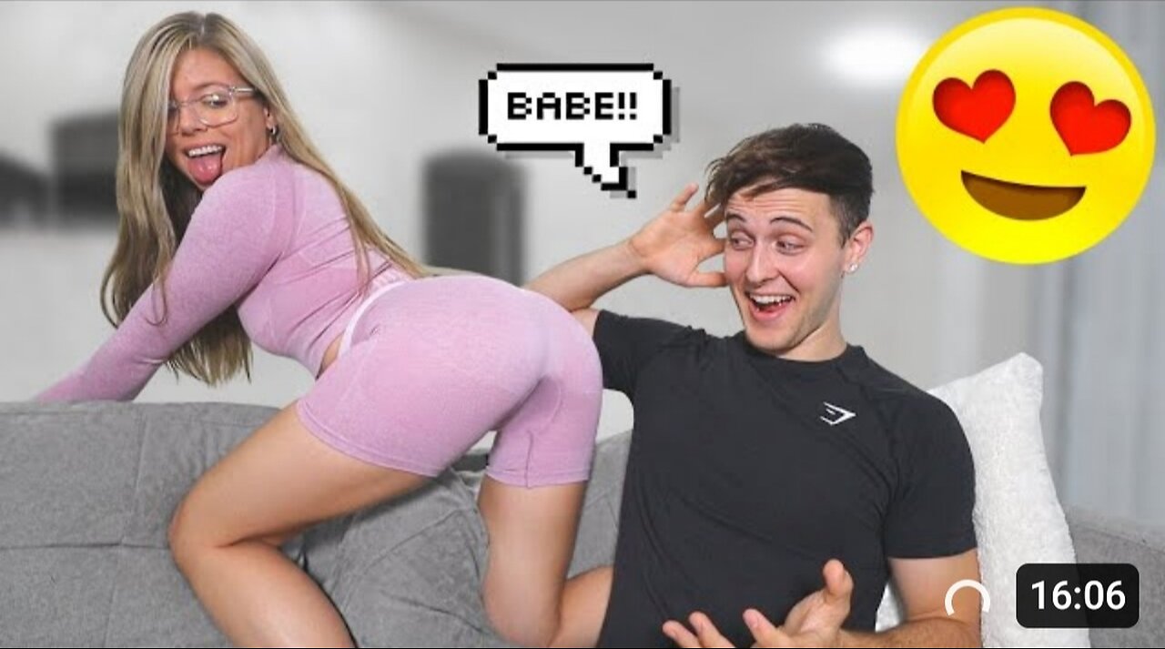 Putting My _Butt_ In My BOYFRIENDS Face To See His Reaction!!