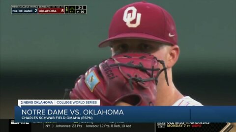 OU jumps Notre Dame 6-2 to move closer to CWS finals