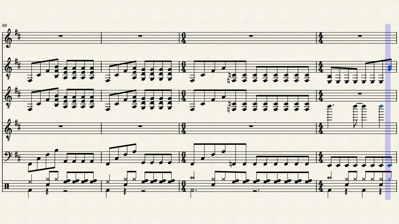 Escape – Metallica - Sheet music