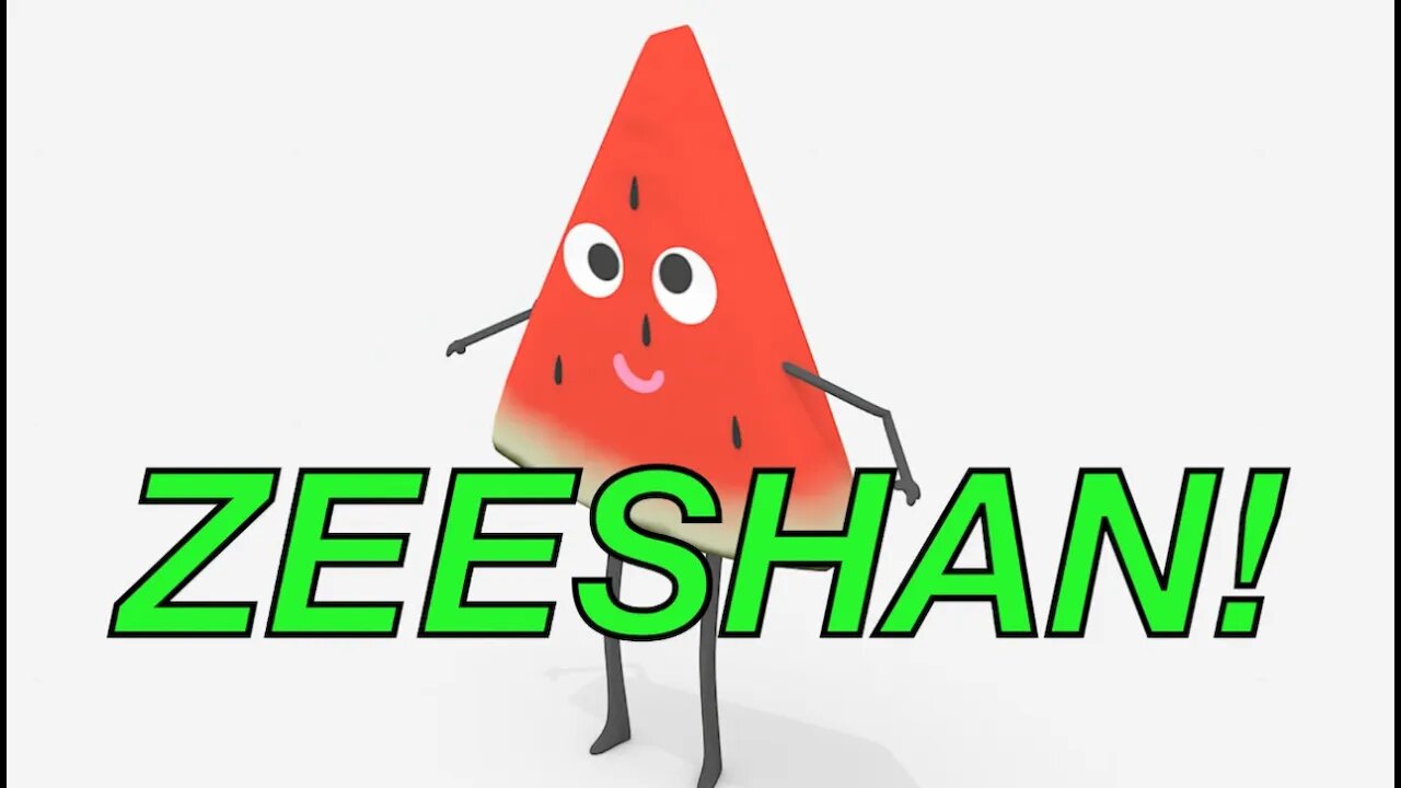 Happy Birthday ZEESHAN! - WATERMELON Birthday Song