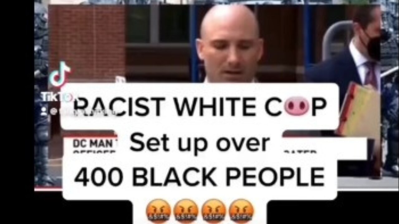 RACIST WHITE COP 🐽