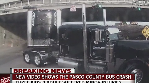 New video shows the Pasco County bus crash