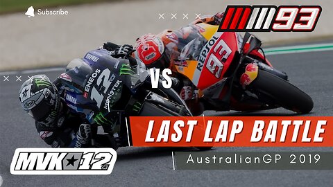 MotoGP Last Lap Battle Marquez vs Vinalez AustralianGP 2019