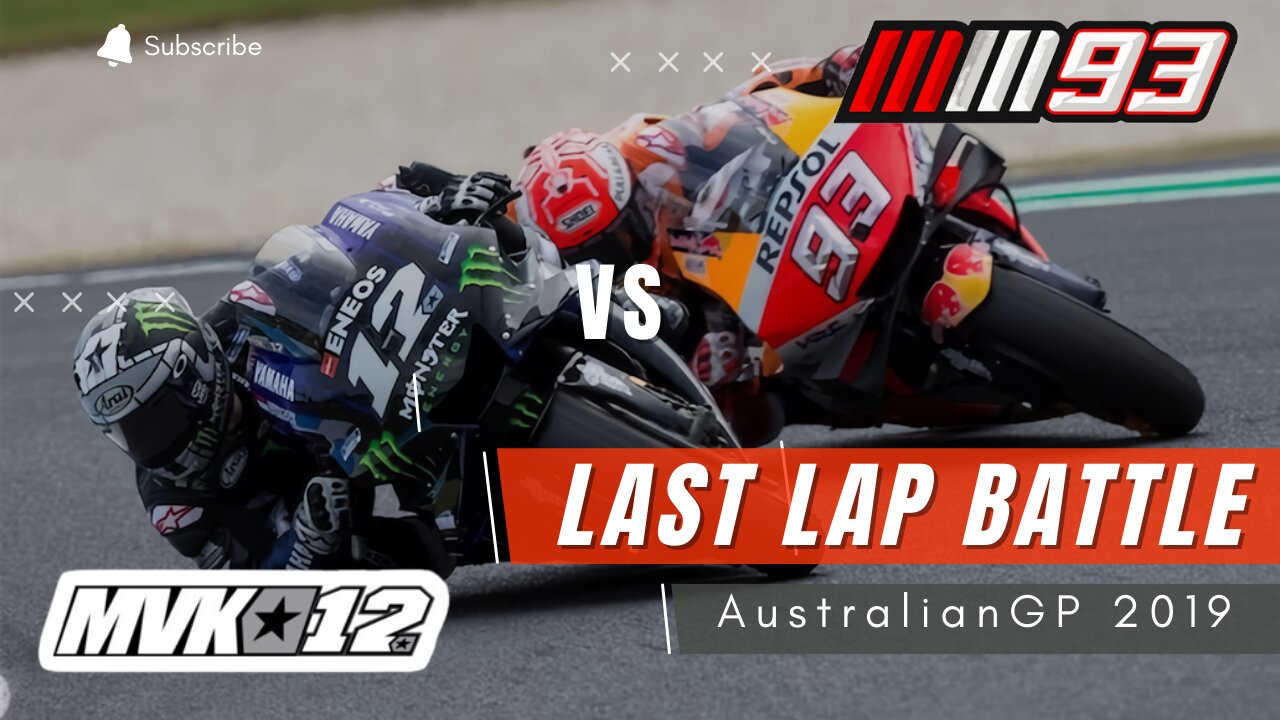 MotoGP Last Lap Battle Marquez vs Vinalez AustralianGP 2019