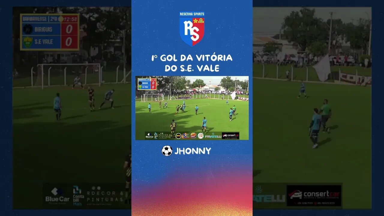 ⚽1º GOL DA VITÓRIA DO S.E. VALE | JHONNY [GOLAÇO]