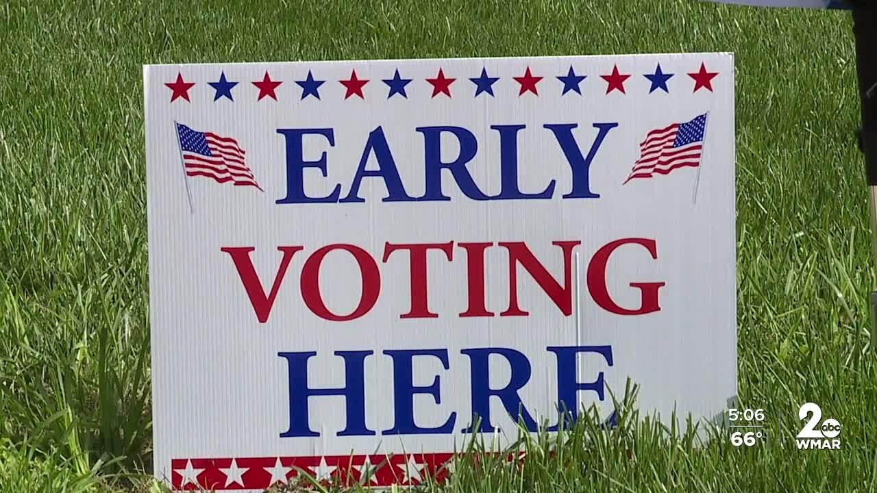 Gubernatorial candidate Wes Moore hit the polls early