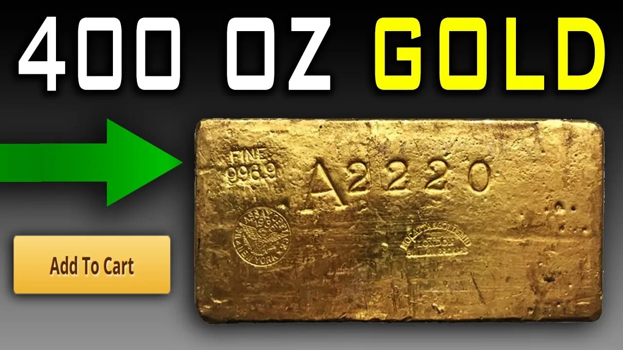 The BIGGEST Gold Bar Ever Sold From An Online Bullion Dealer?