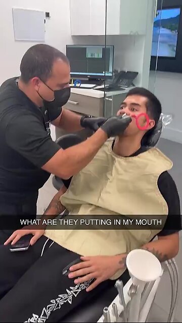 SNEAKO Getting his tooth fixed!