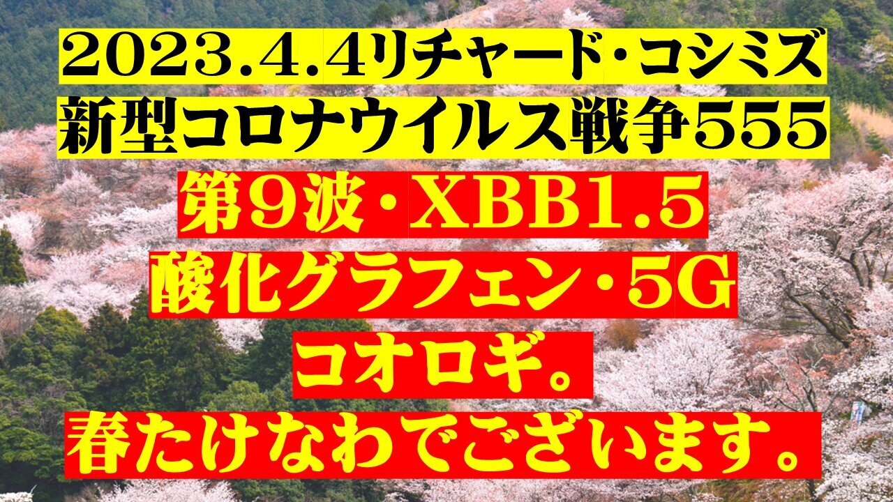 2023.04.04 リチャード・コシミズ新型コロナウイルス戦争５５５