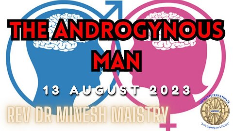 THE ANDROGYNOUS MAN (Sermon: 13 August 2023) - Rev Dr Minesh Maistry