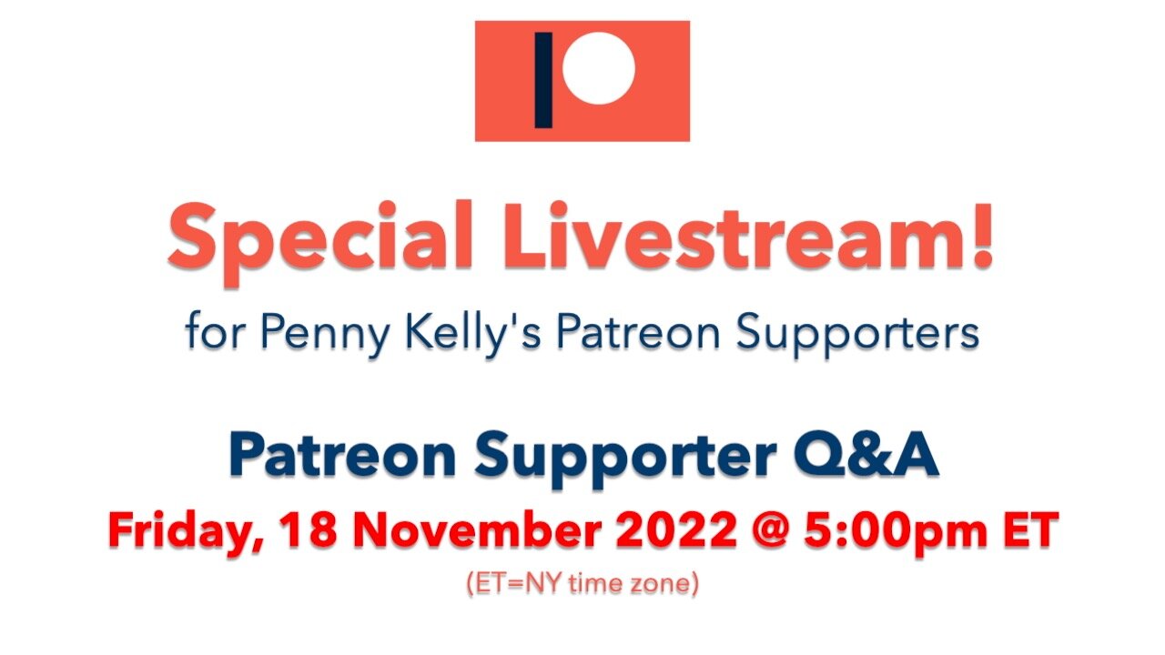 RECORDING 📌 [18 November 2022] 📌 Special Patreon Livestream!