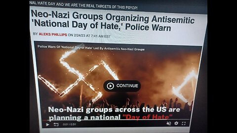 WARNING! IT'S NATIONAL HATE DAY AND WE ARE THE REAL TARGETS OF THIS PSYOP!