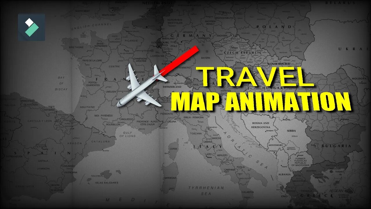 Travel Map Animation | #wondersharefilmora | Tutorial