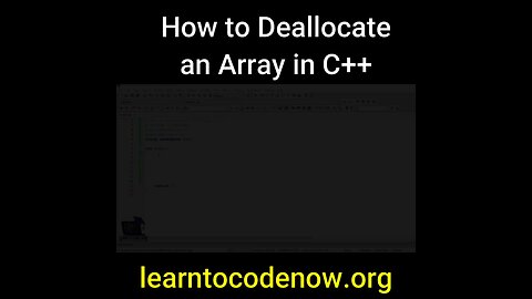 Delete an Array in C++