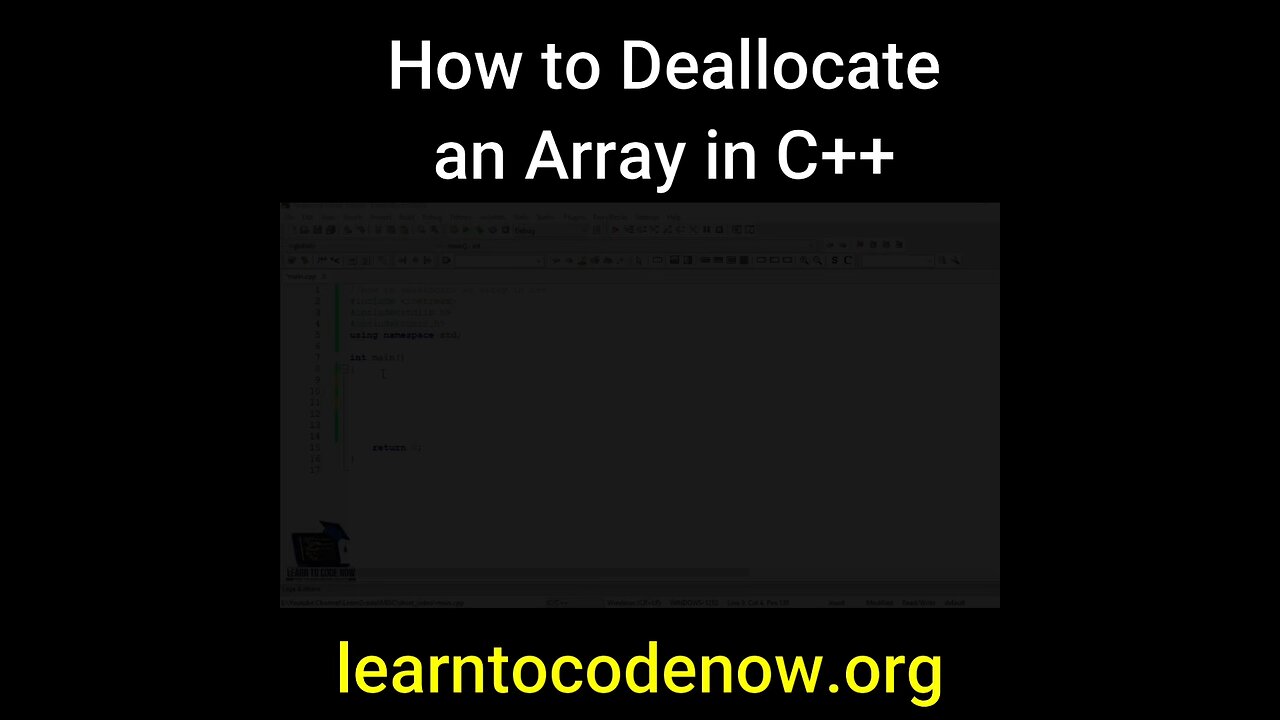 Delete an Array in C++