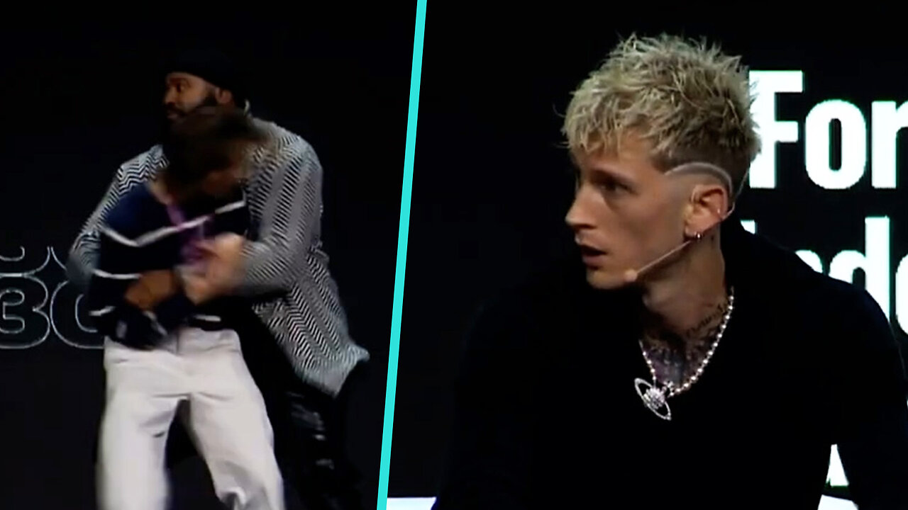 Machine Gun Kelly Startled When Fan Rushes Stage At Live Event: 'Get The F*** Away From Me'