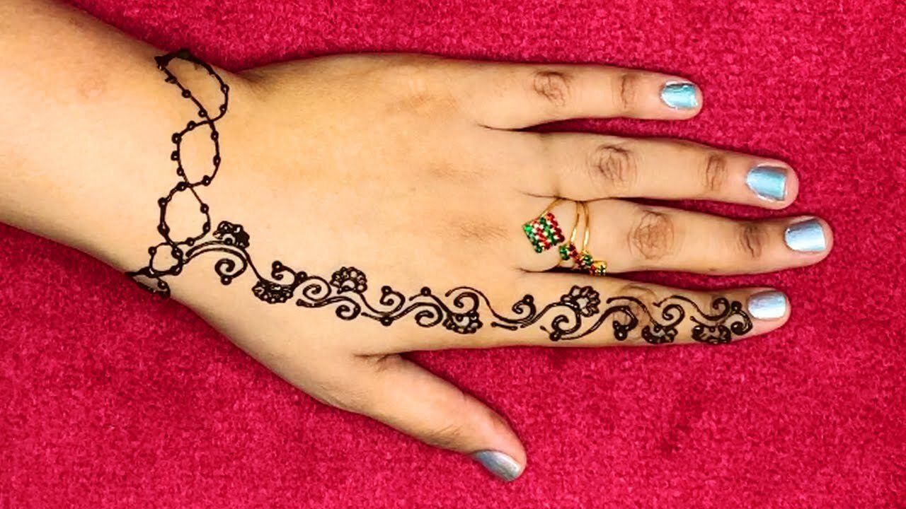 lovely henna design _ short henna design _ henna designs