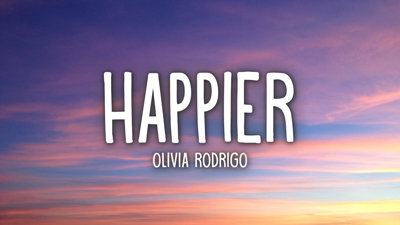 Olivia Rodrigo - Happier (Lyric Video)