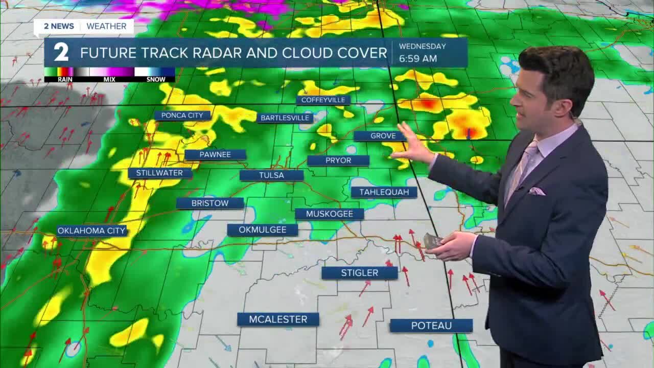 Rain showers on the way